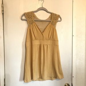🌻Cherie Top sleeveless Mustard Yellow Large
